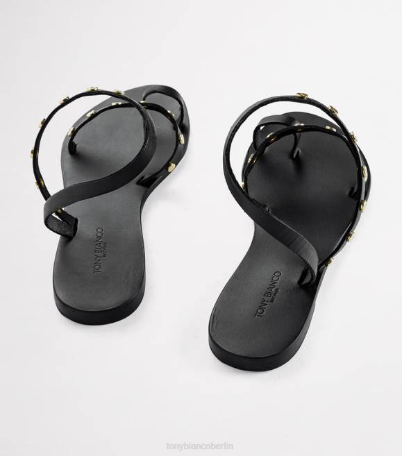 Sandalen| de Tony Bianco Frauen Finola-Wohnungen Schwarz 4624652